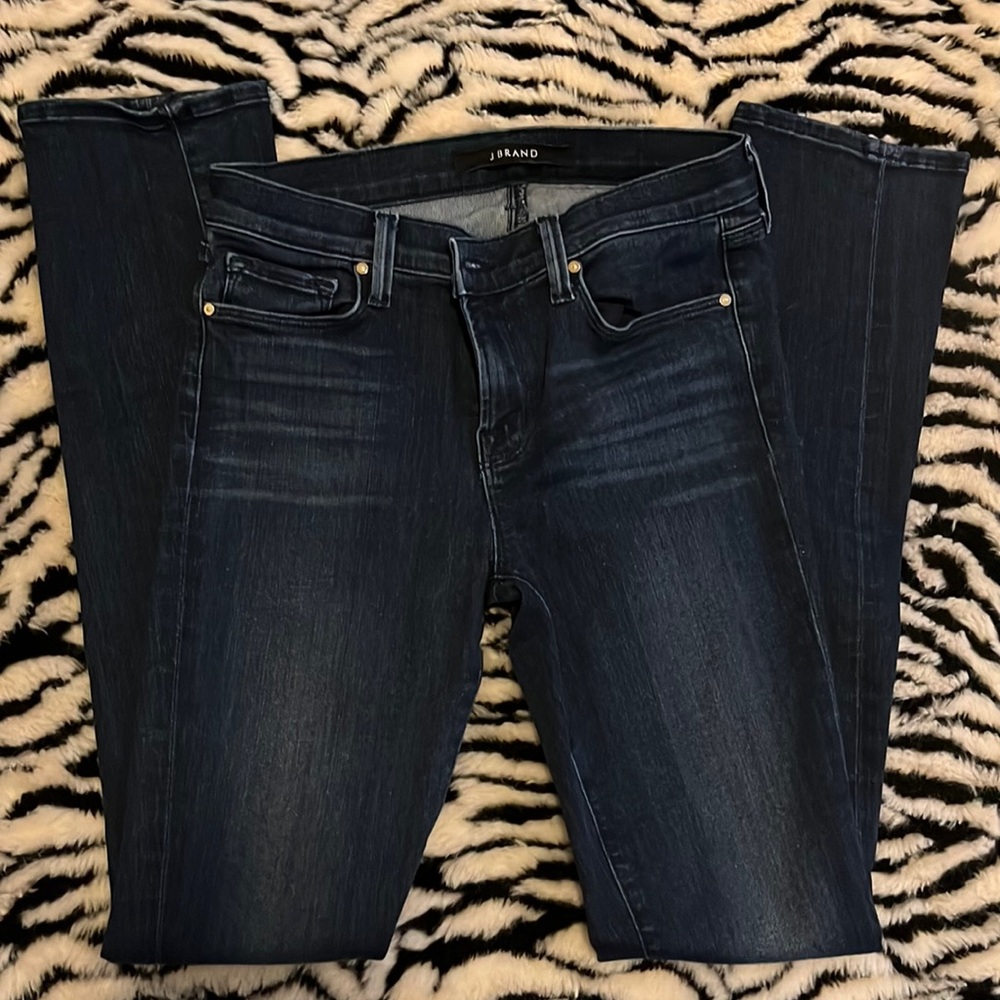 J Brand Mid Rise Rail Skinny jeans
